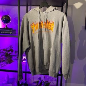 THRASHER grey hoodie